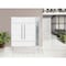 Vdomdoors Steel Double Doors Deux 1705 White Enamel Sidelight Exterior Black Window Stainless Inserts Single DEUX1705DEXD-BEM-RH-W72+16 x H80 - alternate 7