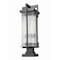 Z-Lite Fortis Sand Black 2 Light Outdoor Pier Mounted Fixture 5031PHBS-SQPM-BK - alternate 7