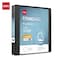 Deli Std Duty View Binder 1.5in, Letter, D-Ring, PVC-Free, Black, 12PK CF568-BK - alternate 1