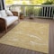 Homeroots 8' X 10' Gold Charcoal And Ivory Abstract Washable Indoor Outdoor Area Rug 601059 - alternate 9