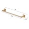 Gliderite Hardware Alpine Collection 18 in. Towel Bar Champagne Gold Bathroom Hardware 9018-SQ-CHPG-1 - alternate 3