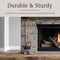 Lavish Home 5 Piece Fireplace Tools Set Indoor Outdoor Accessories Set with Poker, Tongs, Brush, Shovel, & Stand 80-FPTS-16 - alternate 6