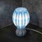 Jonathan Y Flower 13" Tropical Coastal Plant-Based PLA 3D Printed Dimmable LED Table Lamp, Blue/White USA1005A - alternate 6