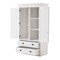 Homeroots Classic White Wardrobe 397850 - alternate 7
