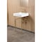 Kingston Brass 20" Porcelain Console Sink Set with Faucet and Plumbing Trim Kit in White/Brushed Brass CKVPB2018W87 - alternate 6