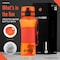 Squatz 24 Oz Poseidon Series Water Bottle for Protein and Fruit Shakes, Orange SQPSB-1O - alternate 3