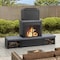Sunjoy Winters Woodburning Fireplace with Log Holder Black/Grey, Set of 3 A304004810 - alternate 6