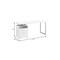 Homeroots 60" White and Silver Computer Desk With Two Drawers 333384 - alternate 5