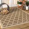 Jonathan Y Trebol Moroccan Trellis Textured Weave Brown/Beige 5 ft. x 8 ft. Indoor/Outdoor Area Rug SMB109A-5 - alternate 8