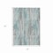 Homeroots 5' X 8' Teal Blue And Gray Striped Washable Indoor Outdoor Area Rug 617699 - alternate 8