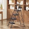 Wrightmaster 4.2 ft. Metal Lightweight Step Ladder, 9 ft. Reach, with Safety Lock Design 800 lb. Load Capacity ZOR-WK24-4-DF - alternate 8