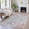 Homeroots 3' X 5' Copper And Gray Abstract Washable Indoor Outdoor Area Rug 632113 - alternate 7