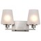 Nuvo Lune, 2 Light Vanity, Brushed Nickel Finish, Etched White Glass 60/8222 - alternate 7