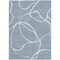 Homeroots 9' X 12' Denim Blue And Ivory Abstract Washable Indoor Outdoor Area Rug 597473 - alternate 8