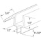 Prime-Line Frameless Shower Door Bottom Seal for 1/2 in  Glass Doors, 45 Deg Drip Guard, 36 in, Clear Vinyl M 6259 - alternate 6