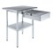 Amgood 24 in. x 30 in. Stainless Steel Table With Drawer AMG WT-2430 + DRAWER-1520-Z - alternate 1