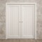 Sartodoors Sliding French Double Pocket Doors 48 x 80 inches, Ego 5006 Painted White Oak, Kit Rail Hardware ,  EGO5006DP-PWO-48 - alternate 4