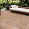 Homeroots 9' X 12' Copper And Ivory Geometric Washable Indoor Outdoor Area Rug 600778 - alternate 1