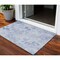 Homeroots 3' X 5' Sky Blue And Denim Blue Floral Washable Indoor Outdoor Area Rug 583130 - alternate 1
