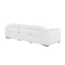 Homeroots 104" White Top Grain Leather Reclining Metal USB Sofa 720441 - alternate 8
