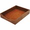 Dacasso Protacini Cognac Brown Italian Patent Leather Front-Load Letter Tray A6101 - alternate 1