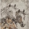 Homeroots 8' X 10' Beige And Gray Horse Washable Indoor Outdoor Area Rug 618670 - alternate 8