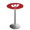 Holland Bar Stool Co 36" Stainless Steel Wisconsin "W" Pub Table, 36" dia. Top L214S3636Wisc-W - alternate 1