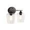 Jonathan Y Jayne 15.75" 2-Light Iron/Seeded Glass Cottage Rustic LED Vanity Light, Oil Rubbed Bronze JYL7546A - alternate 11