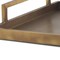 Homeroots 15in Gold Metal Hand Finished Vanity Tray With Handles 731276 - alternate 8