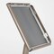 M&T Displays Earth Color 8.5 x 11 Inch Pedestal Sign Holder with Clear Brochure Holder Menu Board Floor Standing UCUMB31581X9002 - alternate 4