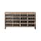 Homeroots 63in Brown and Black Solid Wood 16 Drawer Sideboard 380207 - alternate 1