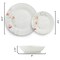Elama Poppy 18 Piece Porcelain Dinnerware Set, Service for 6 750123748M - alternate 5