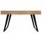 Homeroots 54" Natural and Black Solid Wood Writing Desk With Three Drawers 489175 - alternate 1