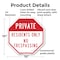 Signmission Private Residents Only No Trespassi, 10 Inch X 10 Inch, Plastic Sign OC-P-10-133 - alternate 6