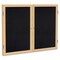 Ghent Enclosed Rubber Bulletin Board 36"x48", 2 Door PW23648TR-BK - alternate 1