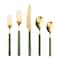 Mepra Fantasia Ice Gold Flatware Set - 20 Pieces - Forest Green 10V622020OI - alternate 1