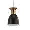 Jonathan Y Edison 33.25" Linear 3-Light Metal Linear LED Pendant, Black/Brass Gold JYL6138A - alternate 9