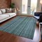 Homeroots 5' X 8' Teal Blue Aqua And Gray Striped Washable Indoor Outdoor Area Rug 616389 - alternate 7