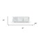 Homeroots 87in White Wood Carved Geometric Sideboard With Three Doors 719396 - alternate 8