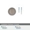 Amerock Revitalize 1-1/4 in 32 mm Diameter Satin Nickel Cabinet Knob BP55342G10 - alternate 3
