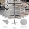 Flash Furniture 30" x 24" Outdoor Tabletop, Gray Faux Concrete, Seamless Surface Technology, 22x22 Silver X Base ST-REC2430-CMGY-T2222S-GG - alternate 9