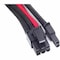Silverstone Silver Stone Technologies PP07-PCIBR 8 Pin 250 mm Power Cable Extender - Black with Red PP07-PCIBR - alternate 7