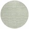 Homeroots 8' Sage And Green Round Striped Washable Indoor Outdoor Area Rug 587958 - alternate 9