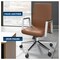 Leisuremod Aleen Office Chair in Upholstered Leather and Iron Frame with Swivel and Tilt, Dark Brown AO19DBRL - alternate 9