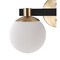 Jonathan Y Modernist Globe 34" 4-Light Metal/Frosted Glass Modern Contemporary LED Vanity, Brass Gold/Black JYL3543A - alternate 7