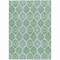 Homeroots 9' X 12' Sage Ivory And Teal Blue Floral Medallion Washable Indoor Outdoor Area Rug 614633 - alternate 9