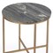 Homeroots 23" Brass And Gray Marble Round End Table 488930 - alternate 9