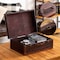 Vintiquewise Vintiquewise Vintage-Style Wooden Display Suitcase Box with Faux Leather Trim & Brass Hardware QI003235 - alternate 6
