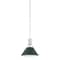 Hudson Valley Lighting Painted No. 2 9.5 in. Pendant in Polished Nickel/Soft Studio Green by Mark D. Sikes MDS351-PN/SSG - alternate 1