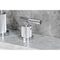 Kingston Brass Widespread Bathroom Faucet with Knurled Handle and Brass Pop-Up, Polished Chrome FSC8921KNL - alternate 5